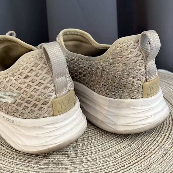 Skechers Ultra Go tan athletic shoes sneakers sz 7 - Picture 10 of 12